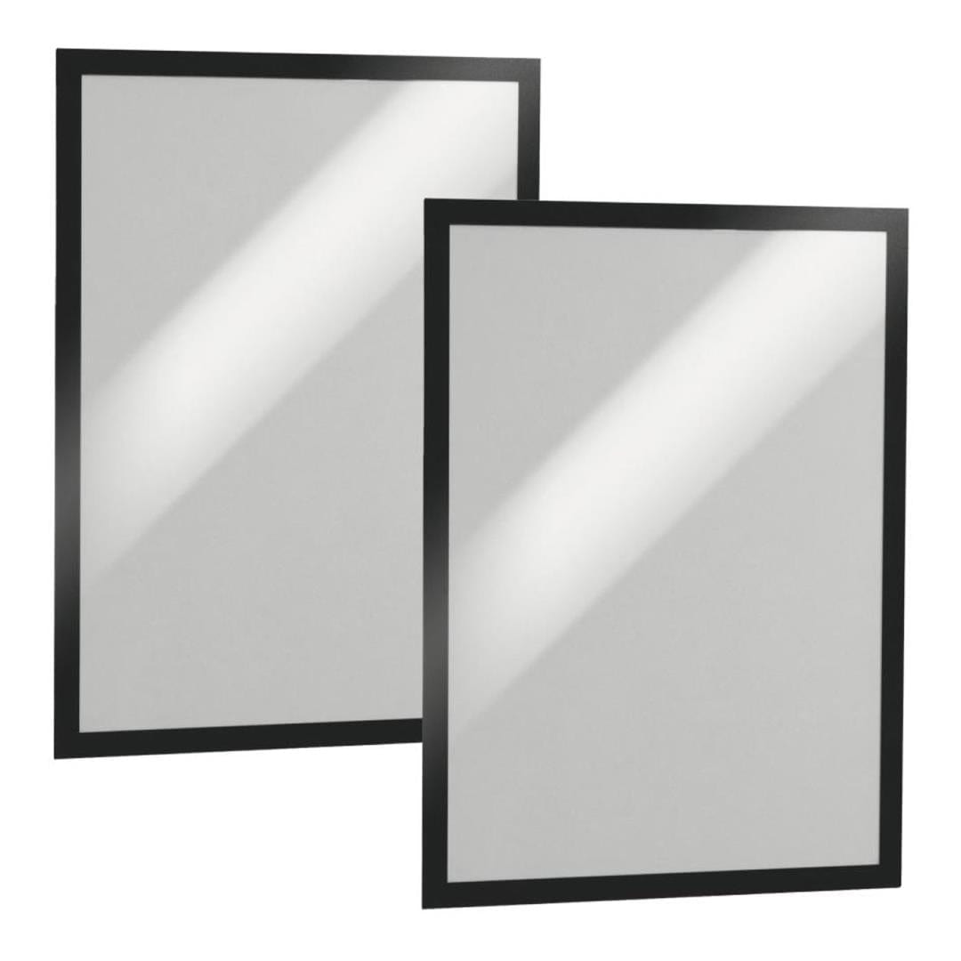 Durable DURAFRAME A3 Self Adhesive Magnetic Signage Frame 2-pack Black 487301