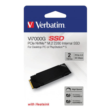 Verbatim Vi7000G 2TB M.2 2280 PCIe Gen 4x4 NVMe Internal SSD 49368