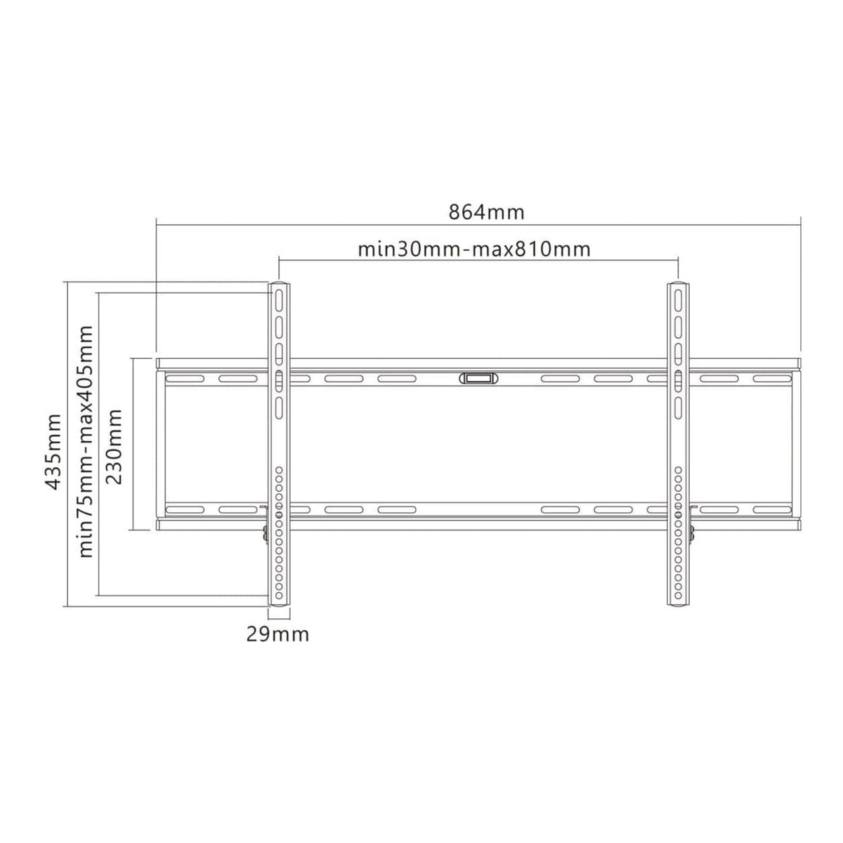 Goobay 43-inch to 100-inch Fixed Basic TV Wall Mount 49742