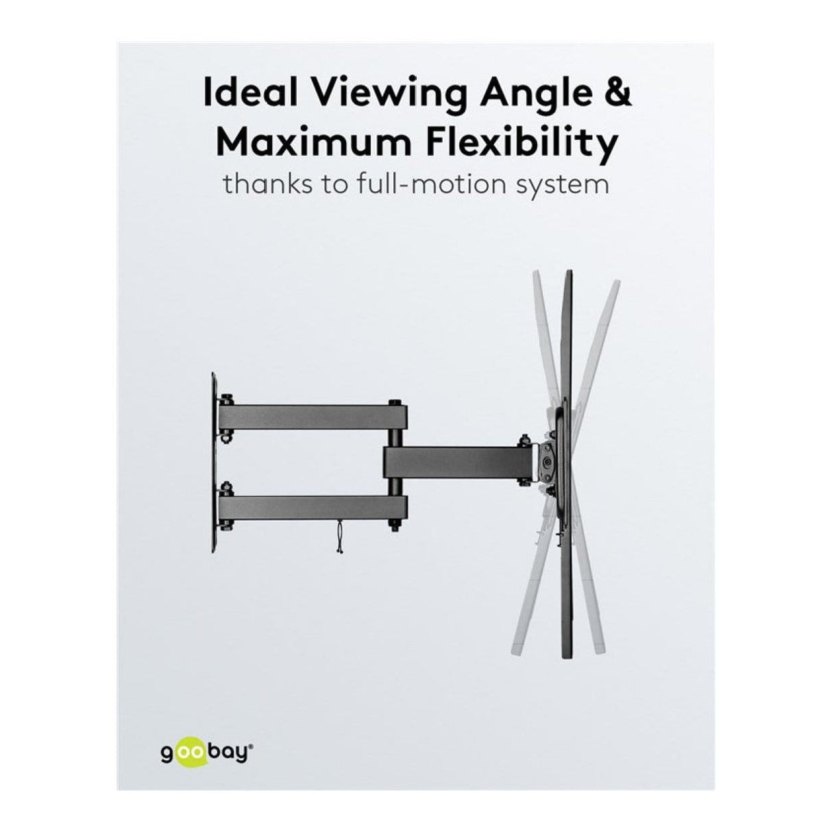 Goobay 32-inch to 55-inch Basic Full Motion TV Wall Mount 49744