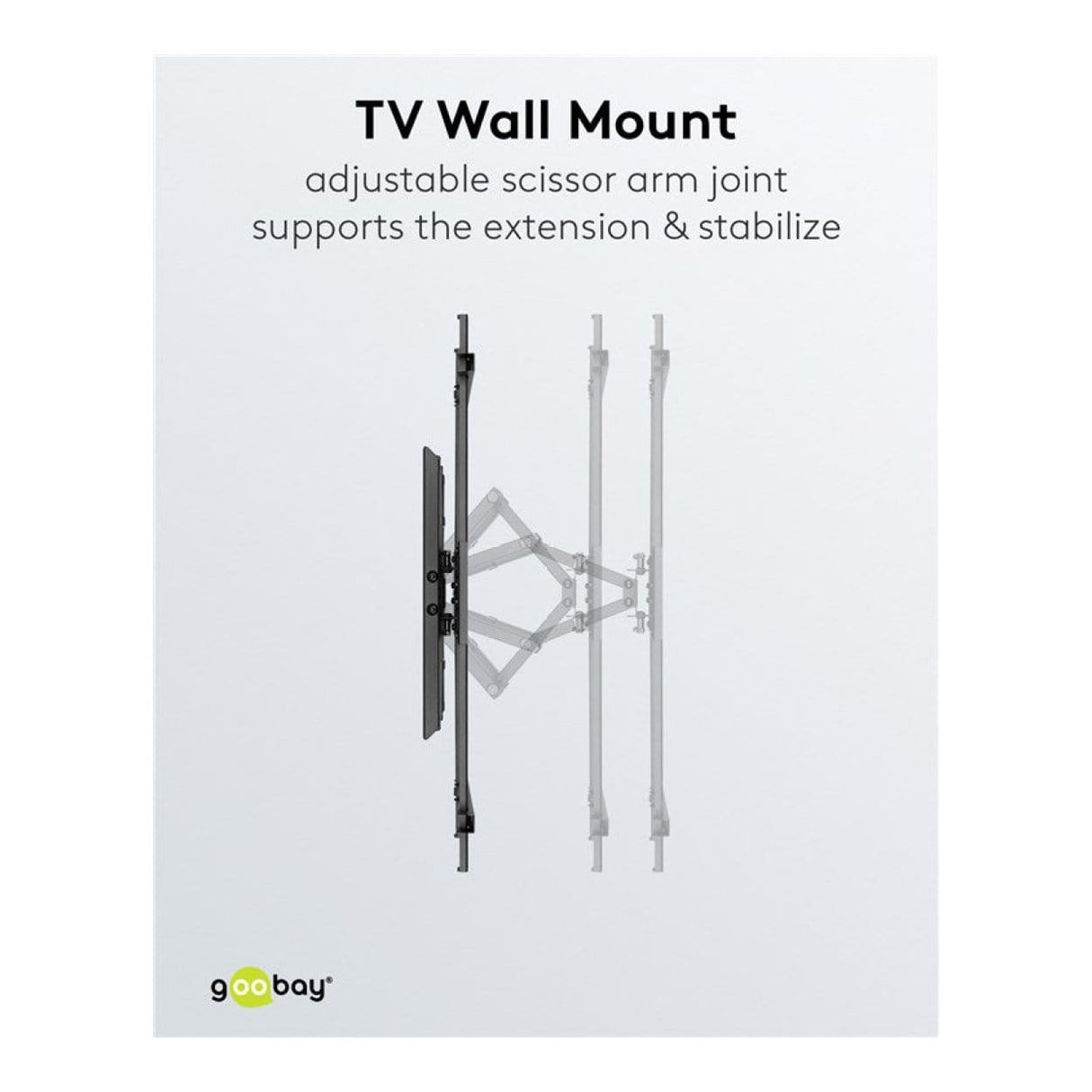 Goobay 43-inch to 100-inch XL Basic Full Motion TV Wall Mount 49746