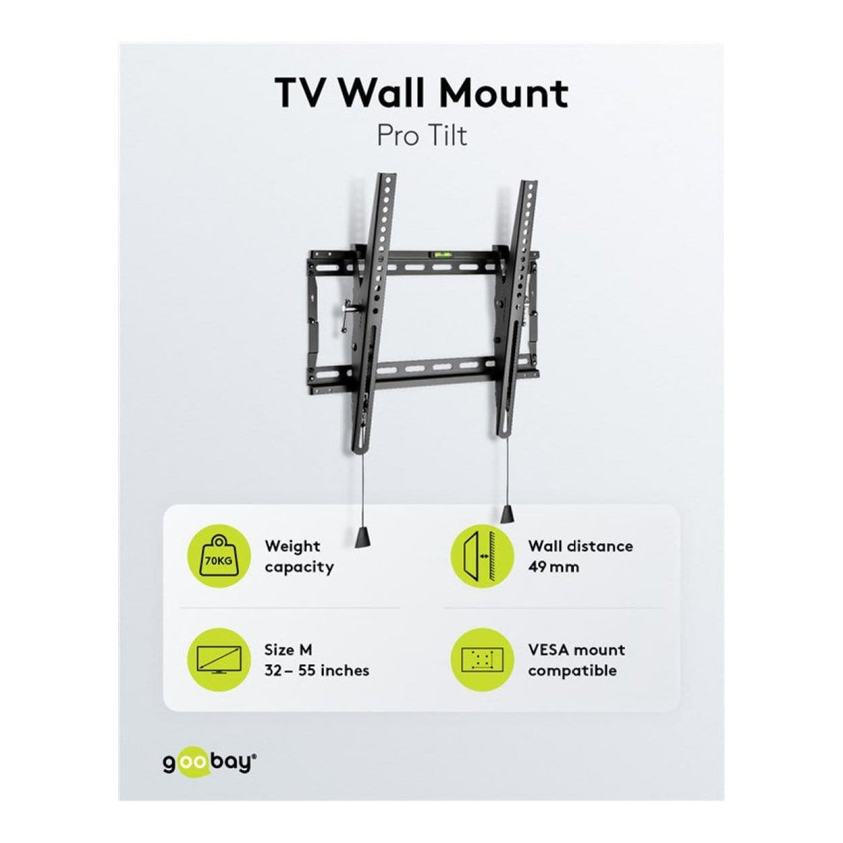 Goobay 32-inch to 55-inch Pro Tilt TV Wall Mount 49909