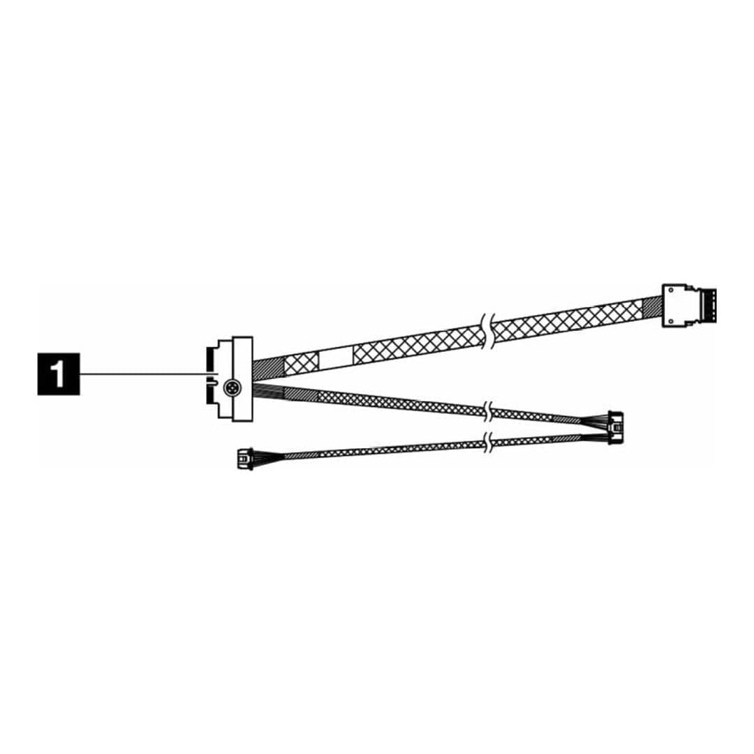 Lenovo ThinkSystem SR650 V3 M.2 NVMe 2-Bay RAID Cable Kit 4X97A82925