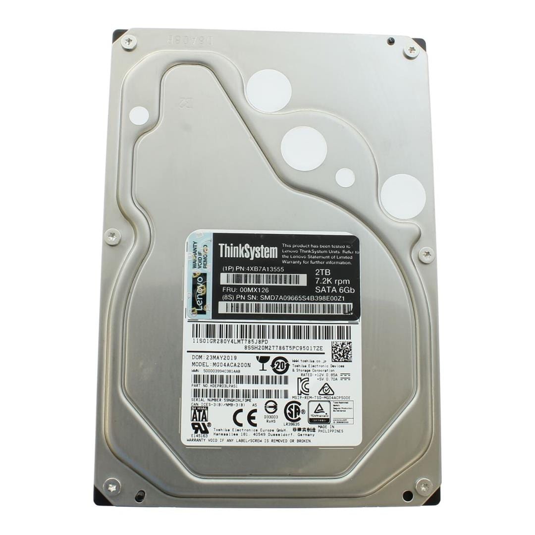 Lenovo 4XB7A13555 3.5-inch 2TB Serial ATA III Internal Hard Drive