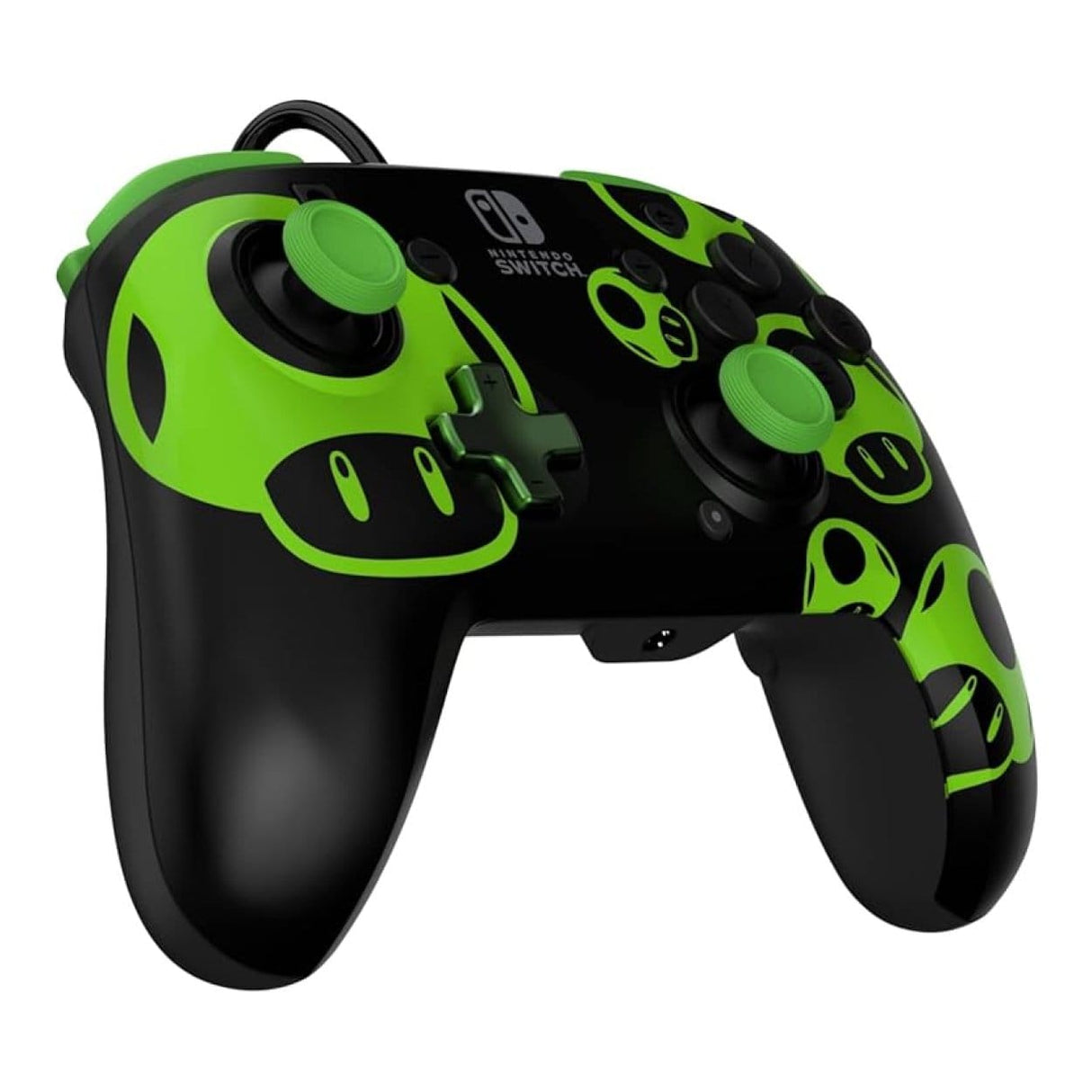 PDP REMATCH Glow Wired Switch Controller - 1-Up Mushroom 500-134-GID