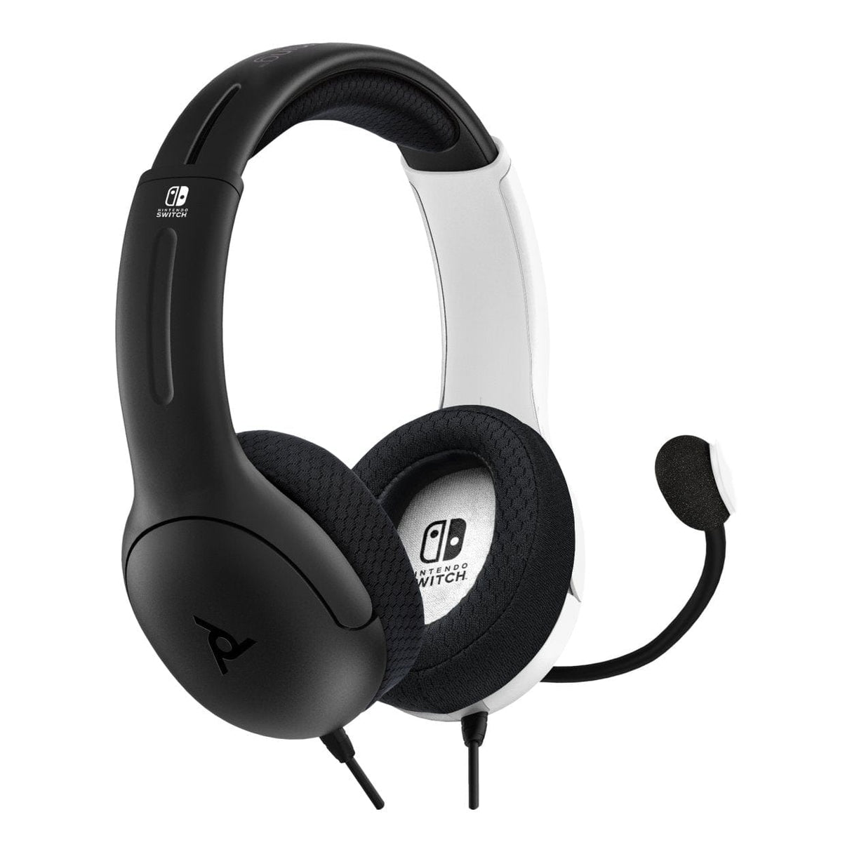 PDP AIRLITE Wired OLED Headset for Nintendo Switch Black White 500-162-BW