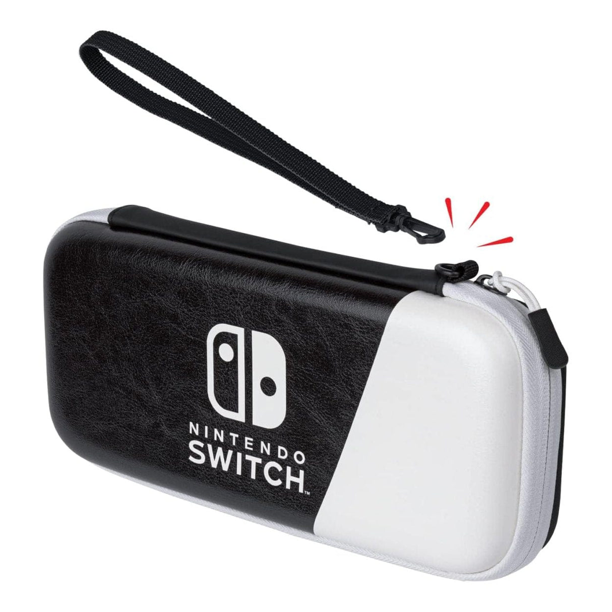 PDP Slim Deluxe Travel Case for Nintendo Switch Black and White 500-218-BW