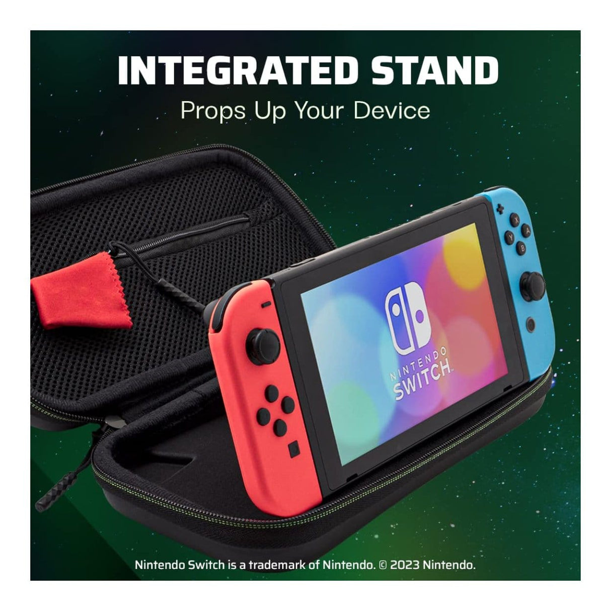 PDP Plus Travel Case for Nintendo Switch - 1-Up Glow in the Dark 500-224-1UP