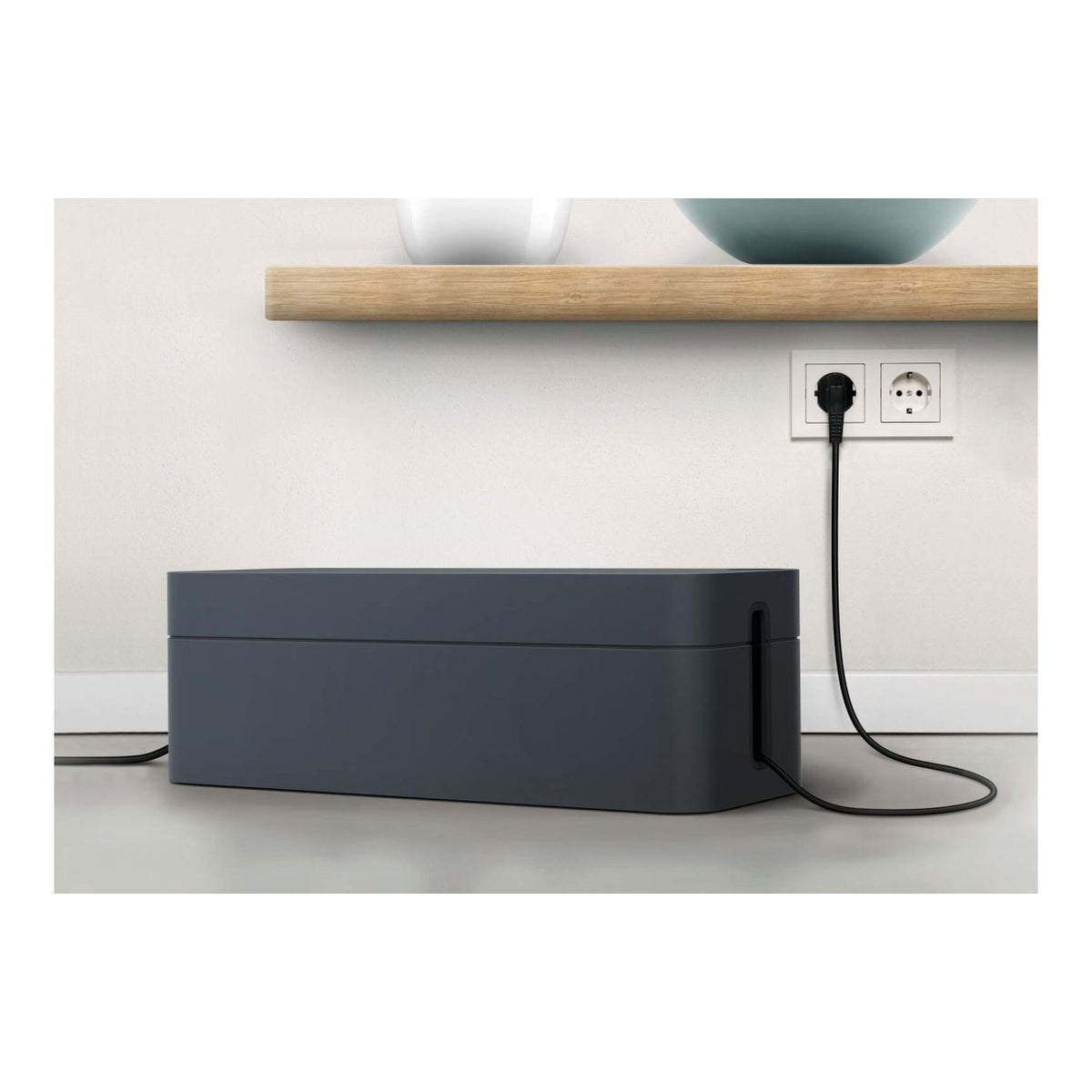 Durable Cavoline Cable Box L Graphite 503037