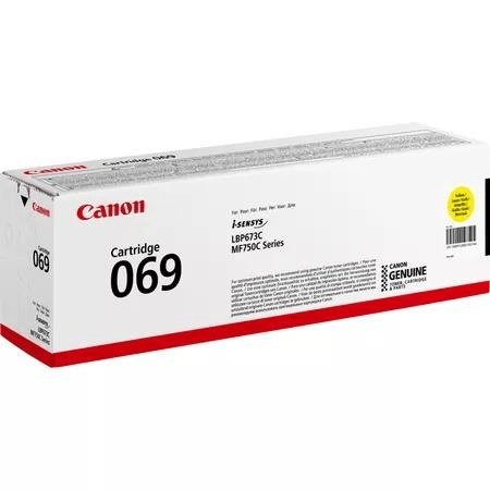 Canon 069 Yellow Toner Cartridge 1,900 Pages Original 5091C002 Single-pack