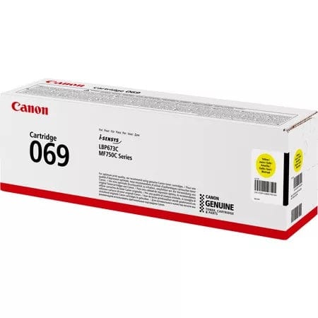 Canon 069 Yellow Toner Cartridge 1,900 Pages Original 5091C002 Single-pack