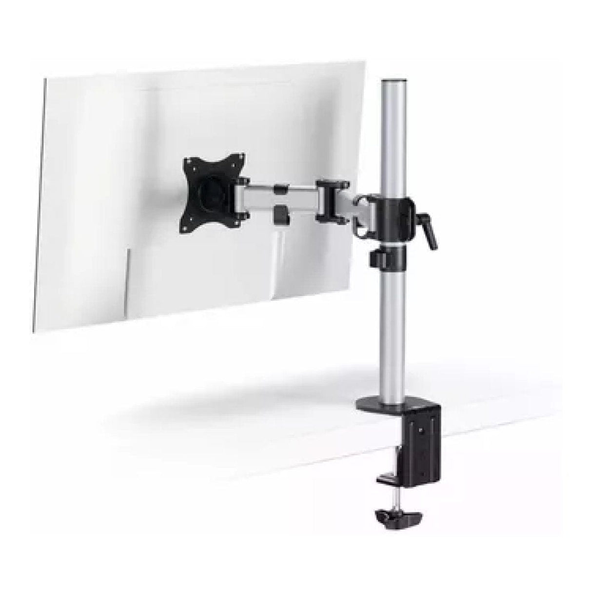 Durable SELECT 13 to 27-inch Monitor Arm Mount Desk Clamp Silver 509423