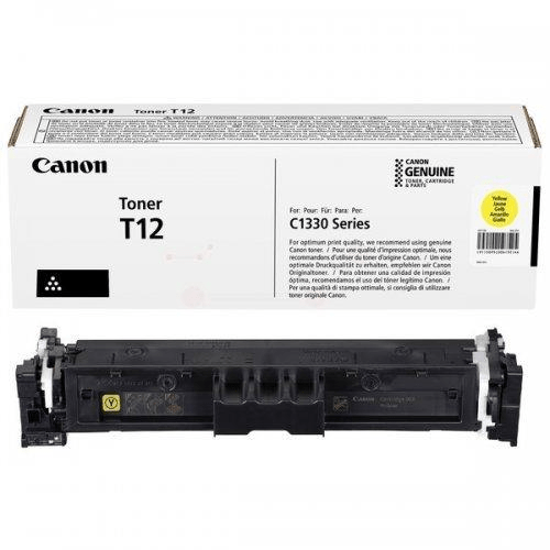 Canon T12 Yellow Toner Cartridge 5,300 Pages Original 5095C006 Single-pack