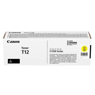 Canon T12 Yellow Toner Cartridge 5,300 Pages Original 5095C006 Single-pack