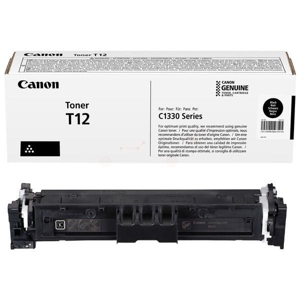 Canon T12 Black Toner Cartridge 5,300 Pages Original 5098C006 Single-pack