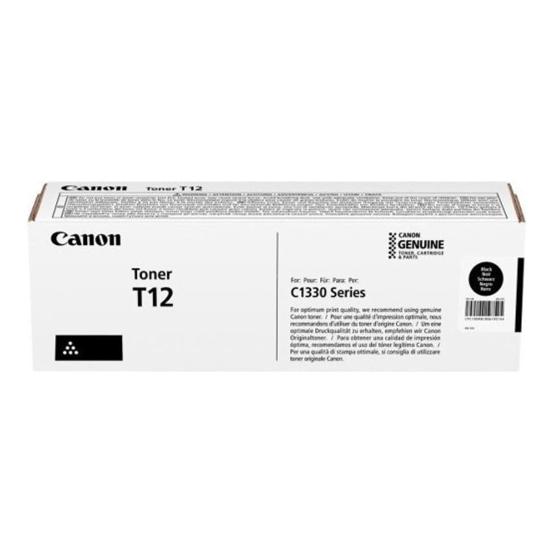 Canon T12 Black Toner Cartridge 5,300 Pages Original 5098C006 Single-pack