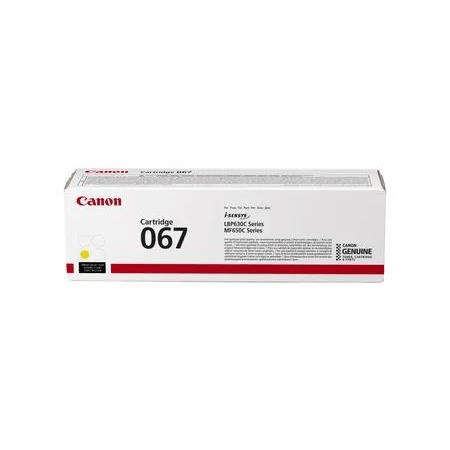 Canon 067 Yellow Toner Cartridge 1,250 Pages Original 5099C002 Single-pack