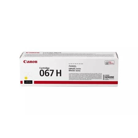 Canon 067H Yellow Toner Cartridge 2,350 Pages Original 5103C002 Single-pack