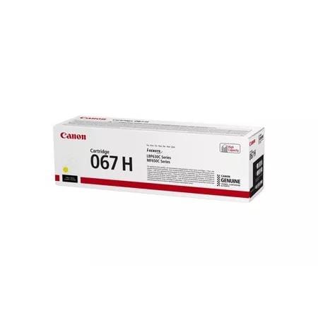 Canon 067H Yellow Toner Cartridge 2,350 Pages Original 5103C002 Single-pack