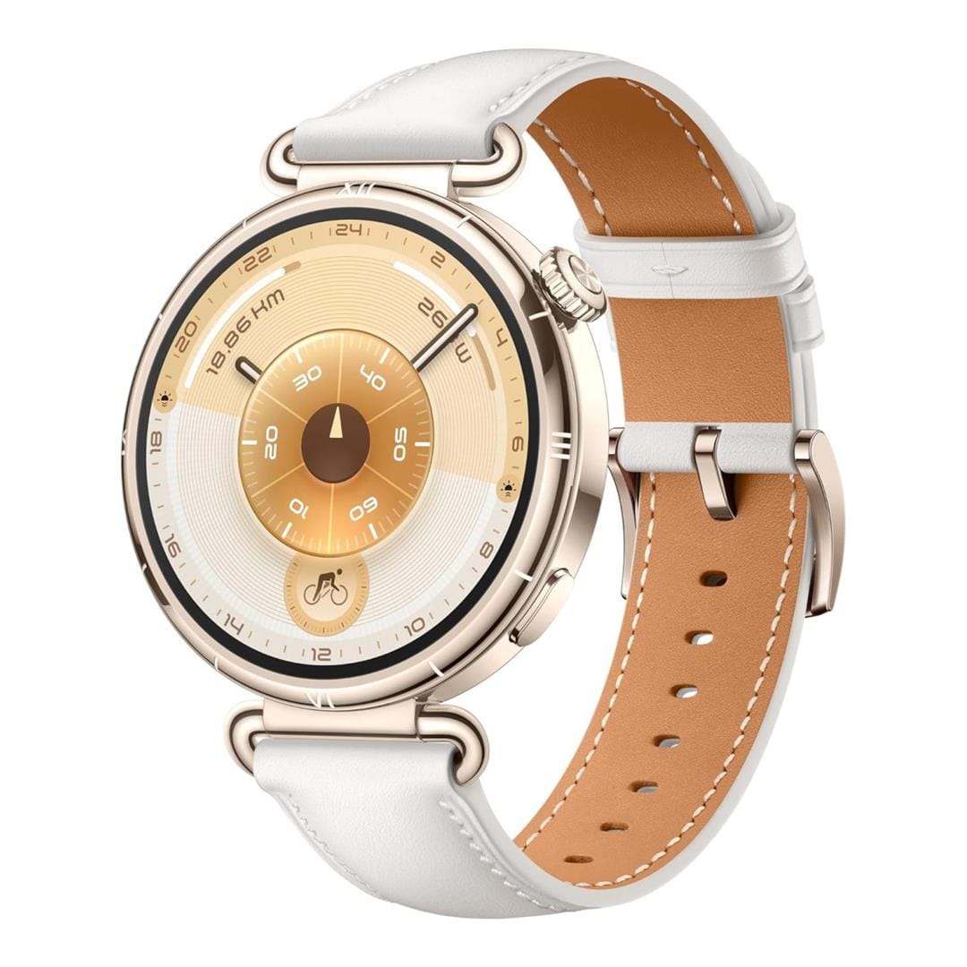 Huawei Watch GT 6 41mm Stainless Steel Case with White Leather Strap 55020FUJ