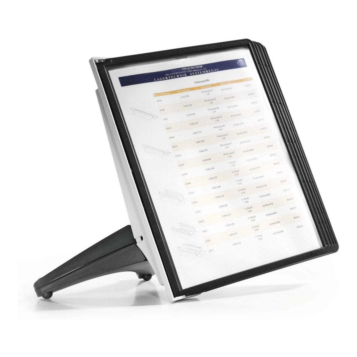 Durable SHERPA SOHO Table 5 Display Panel System Black 554001