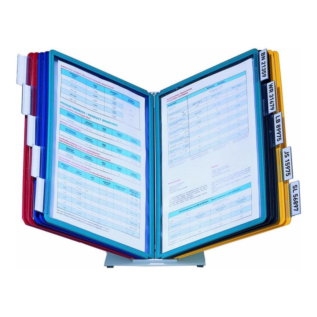 Durable VARIO TABLE 10 A4 Colour Coded Display Desk Stand 557000