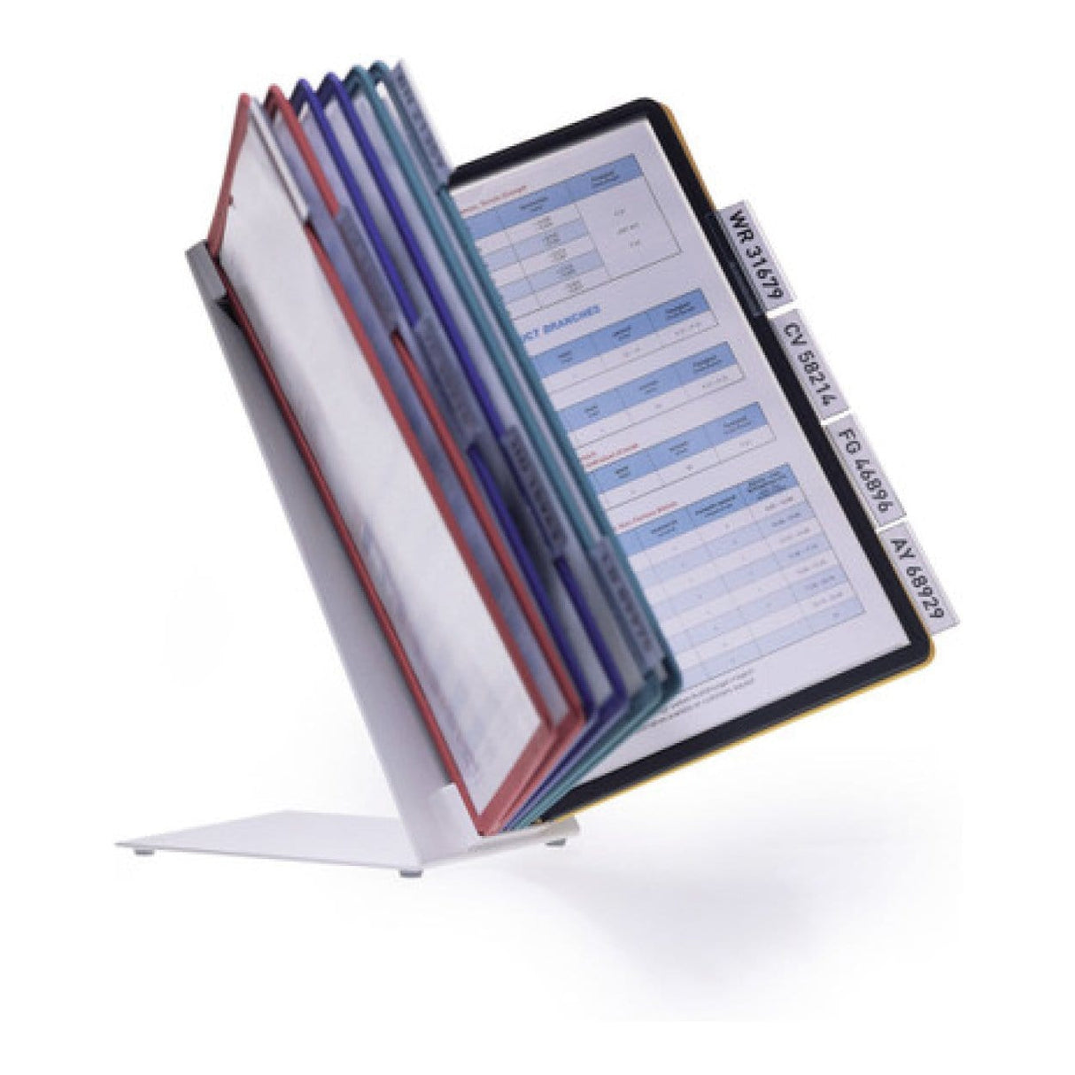 Durable VARIO TABLE 10 A4 Colour Coded Display Desk Stand 557000