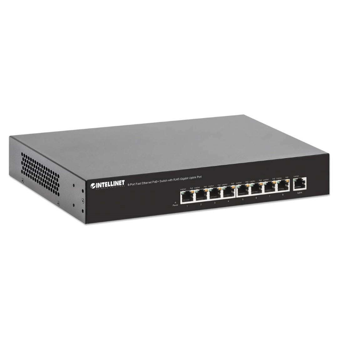 Intellinet 8-Port Fast Ethernet PoE+ Switch 560764