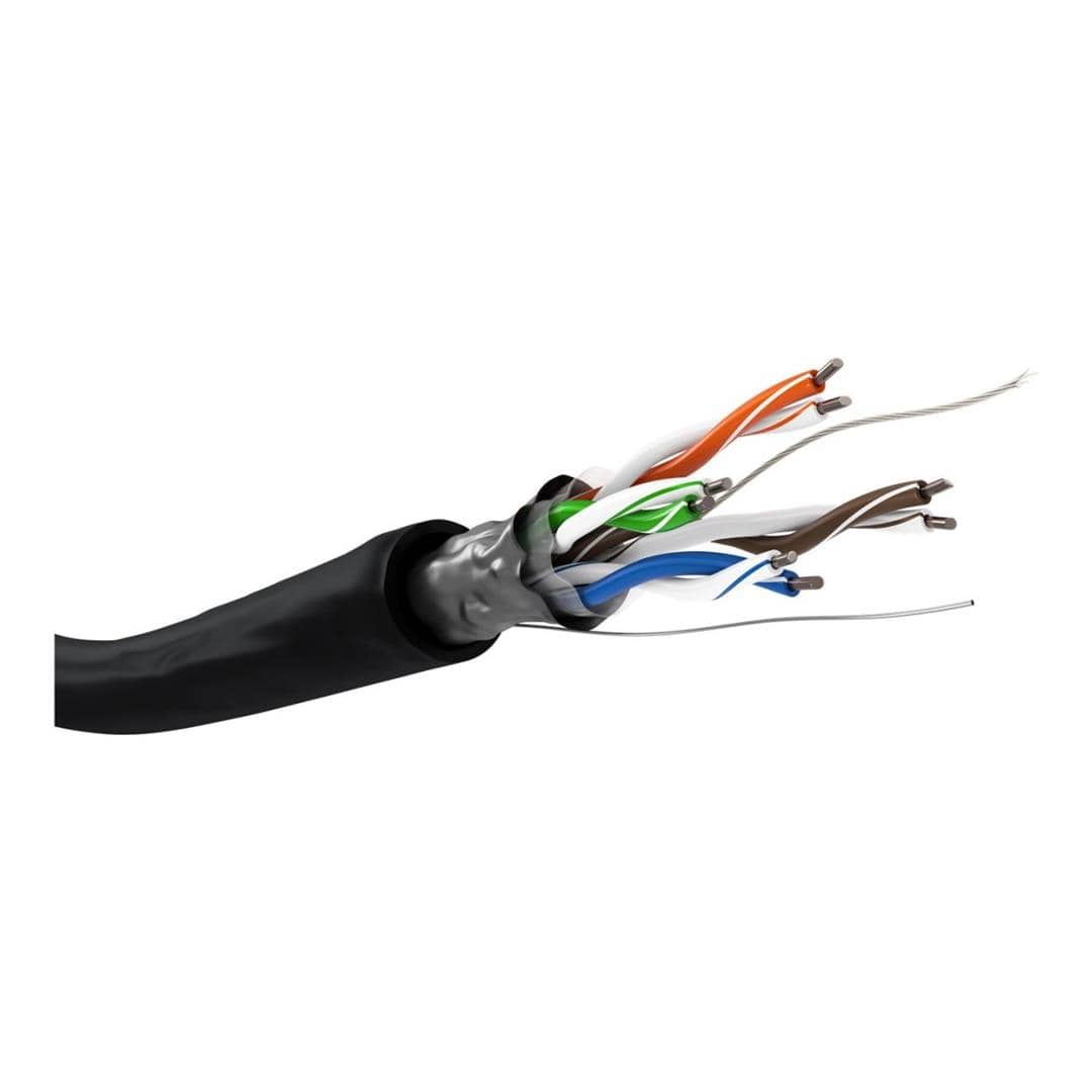Goobay 100m CAT 5e Outdoor Network F/UTP CCA Cable Black 57294