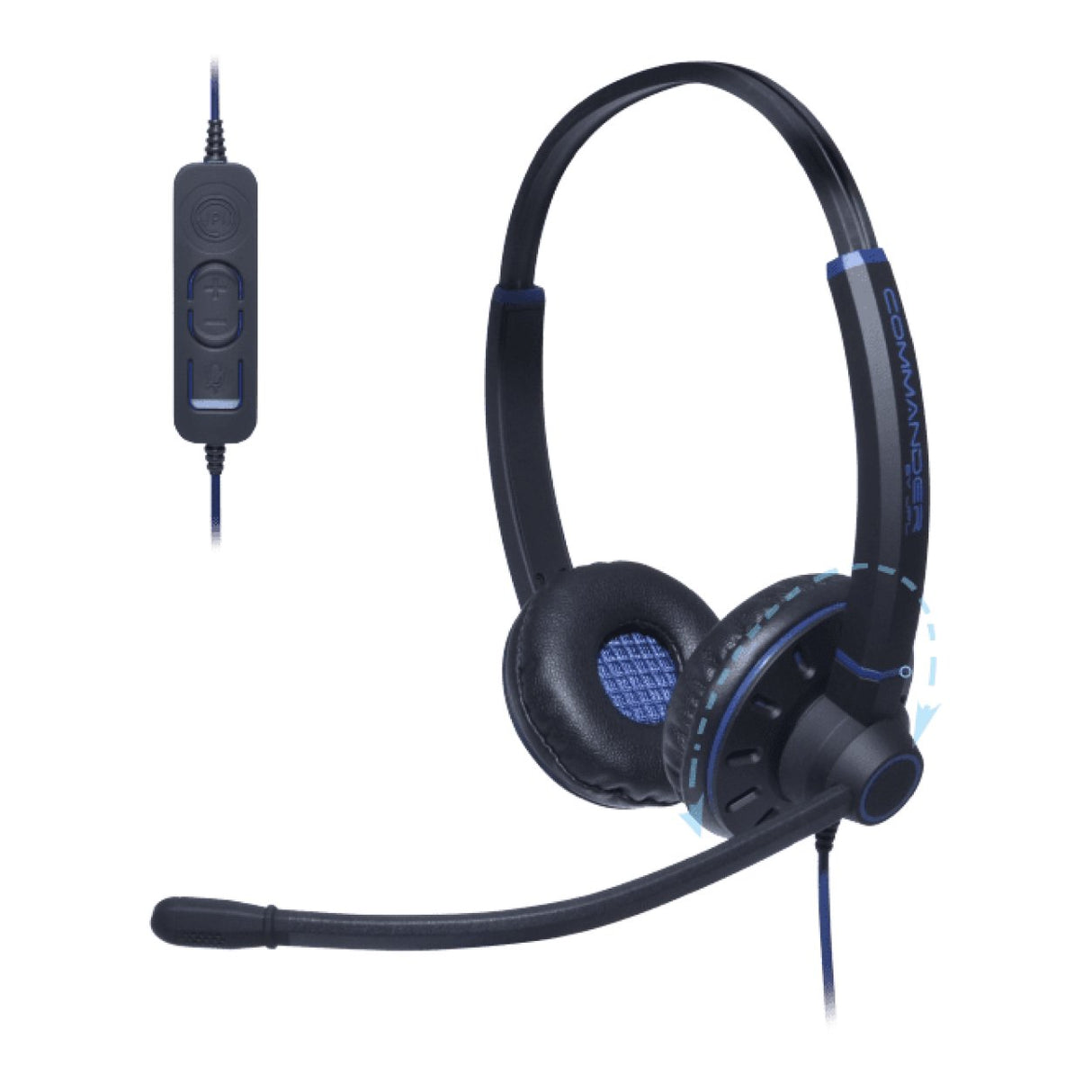 JPL Commander-2 V2 Plug and Play USB Stereo Headset 575-344-004