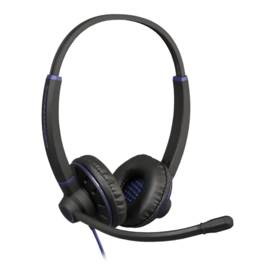JPL Commander-PB V2 Binaural PLX QD Professional Stereo Headset 575-365-004