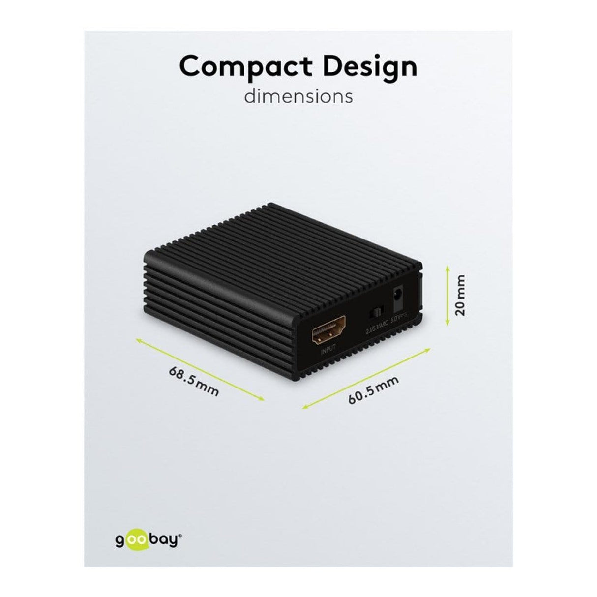 Goobay 4K 30Hz 1 to 2 HDMI Splitter 58480