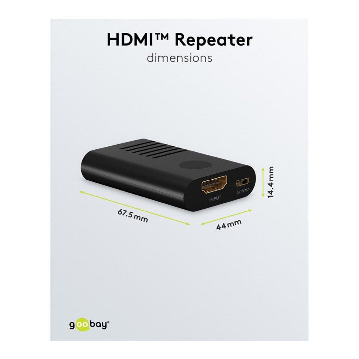 Goobay 4K 60Hz Up to 20m HDMI Repeater 58492
