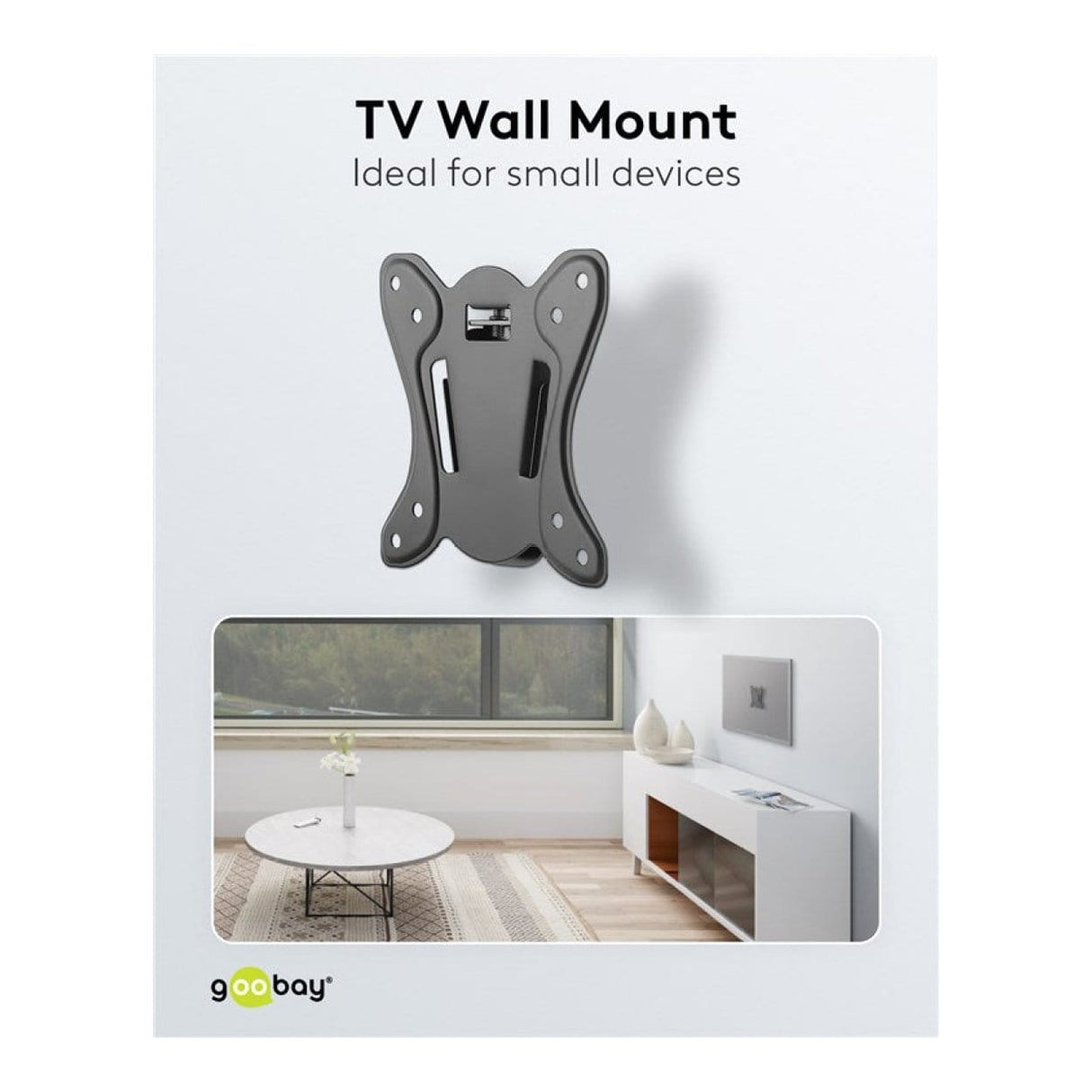 Goobay 23-inch to 42-inch Basic Fixed TV Wall Mount 58523