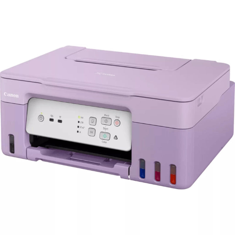 Canon Pixma G3430 MegaTank 3-in-1 Multifunction Inkjet Printer Purple 5989C028