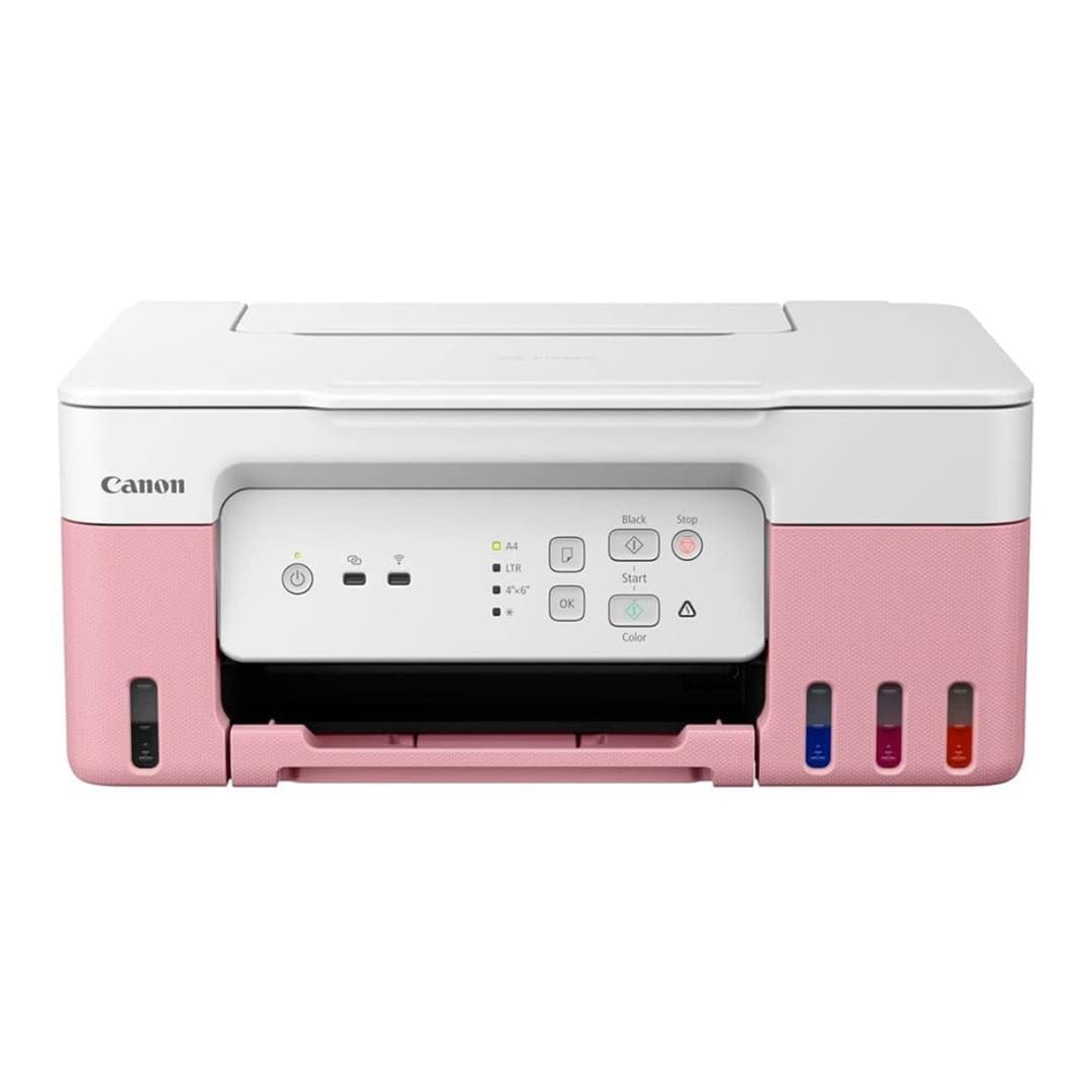 Canon Pixma G3430 MegaTank 3-in-1 Multifunction Inkjet Printer Pink 5989C029