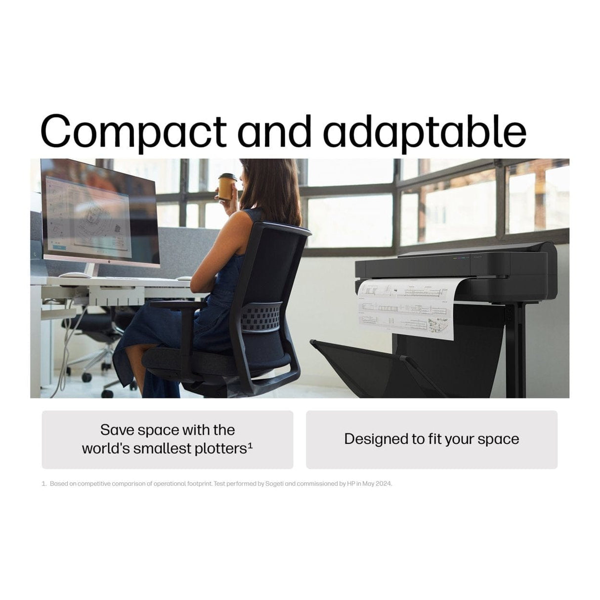 HP Designjet T630 Wi-Fi Thermal Inkjet Colour Large Format Printer 5HB09D