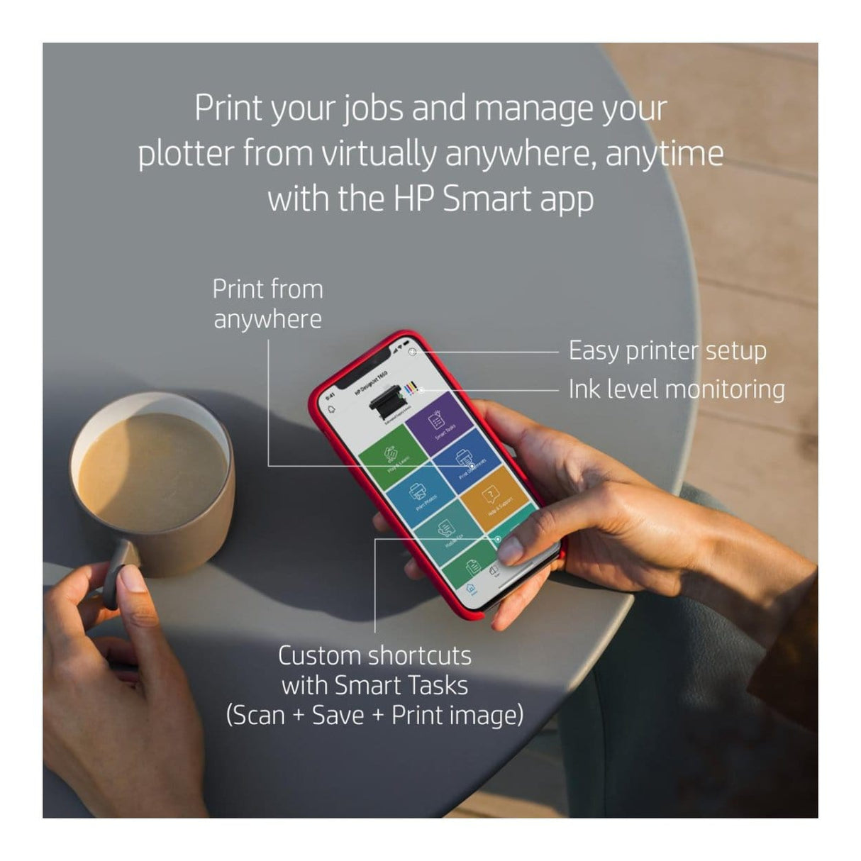 HP Designjet T630 Wi-Fi Inkjet Colour Large Format Printer 5HB11D