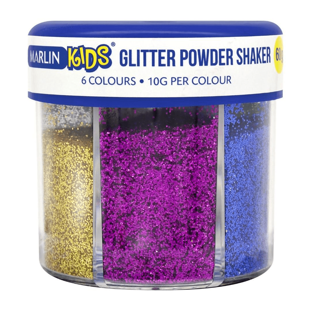 Marlin 60g Kids Glitter Shaker - 6 Colours