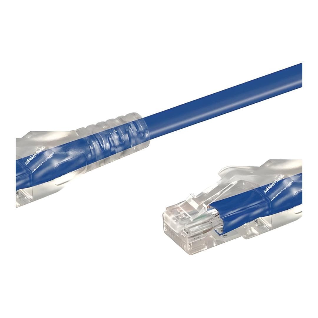 LinkQnet 10m Rj45 Cat6 Anti-Snag Moulded PVC Network Flylead - Blue 6009710041277