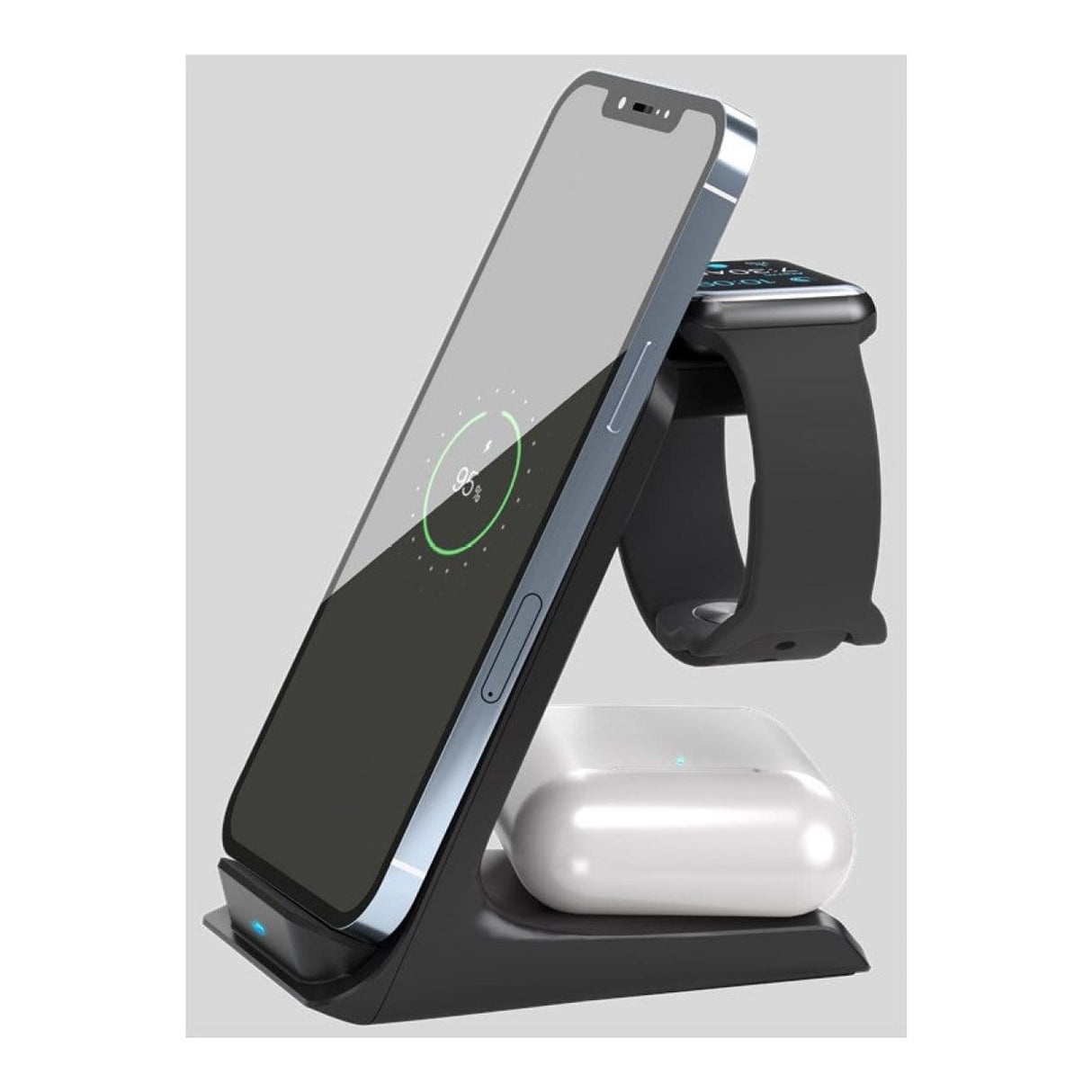 Goobay 3-in-1 Wireless Qi Charger Black 60217