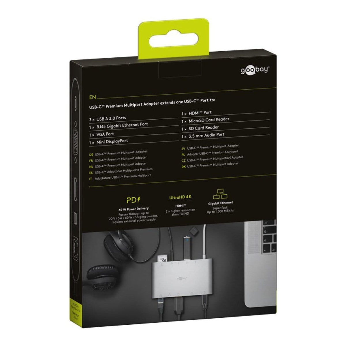 Goobay USB-C Aluminium Multiport Adapter 62113