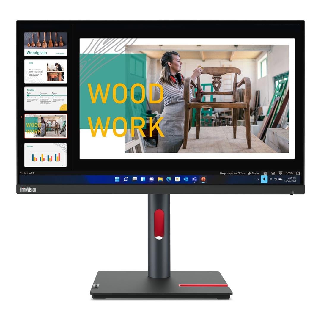Lenovo ThinkVision P24q-30 23.8-inch 2560 x 1440p QHD 16:9 60Hz 4ms LED IPS Monitor 63B4GAR6SA