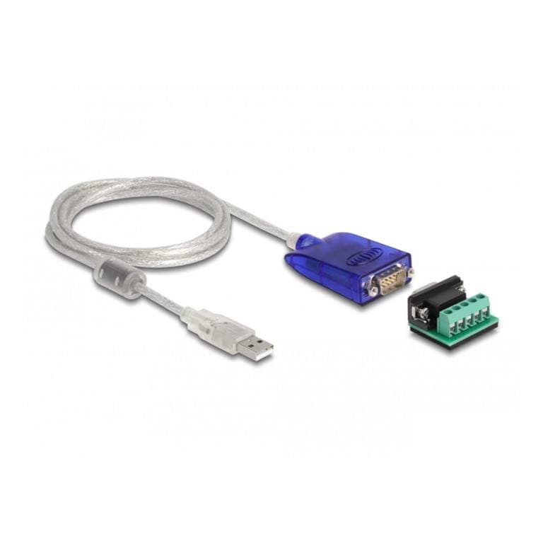 DeLOCK USB Type-A to Serial RS-422 RS-485 DB9 Serial Adapter 64055