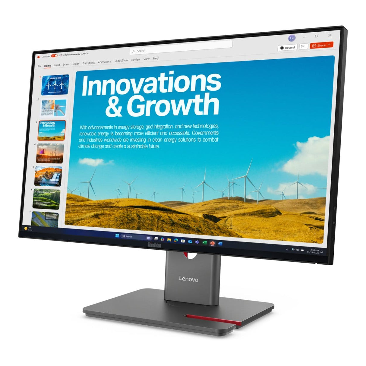Lenovo ThinkVision P24QD-40 23.8-inch 2560 x 1440p QHD 16:9 120Hz 4ms LED IPS Monitor 64B1GAT1SA
