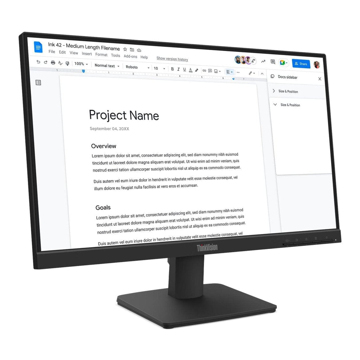 Lenovo ThinkVision S22-4e 21.5-inch 1920 x 1080p FHD 16:9 100Hz 4ms LED IPS Monitor 64CBKAT6SA
