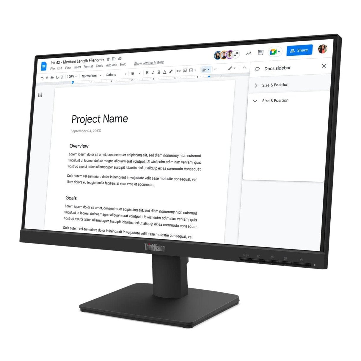 Lenovo ThinkVision S22-4e 21.5-inch 1920 x 1080p FHD 16:9 100Hz 4ms LED IPS Monitor 64CBKAT6SA