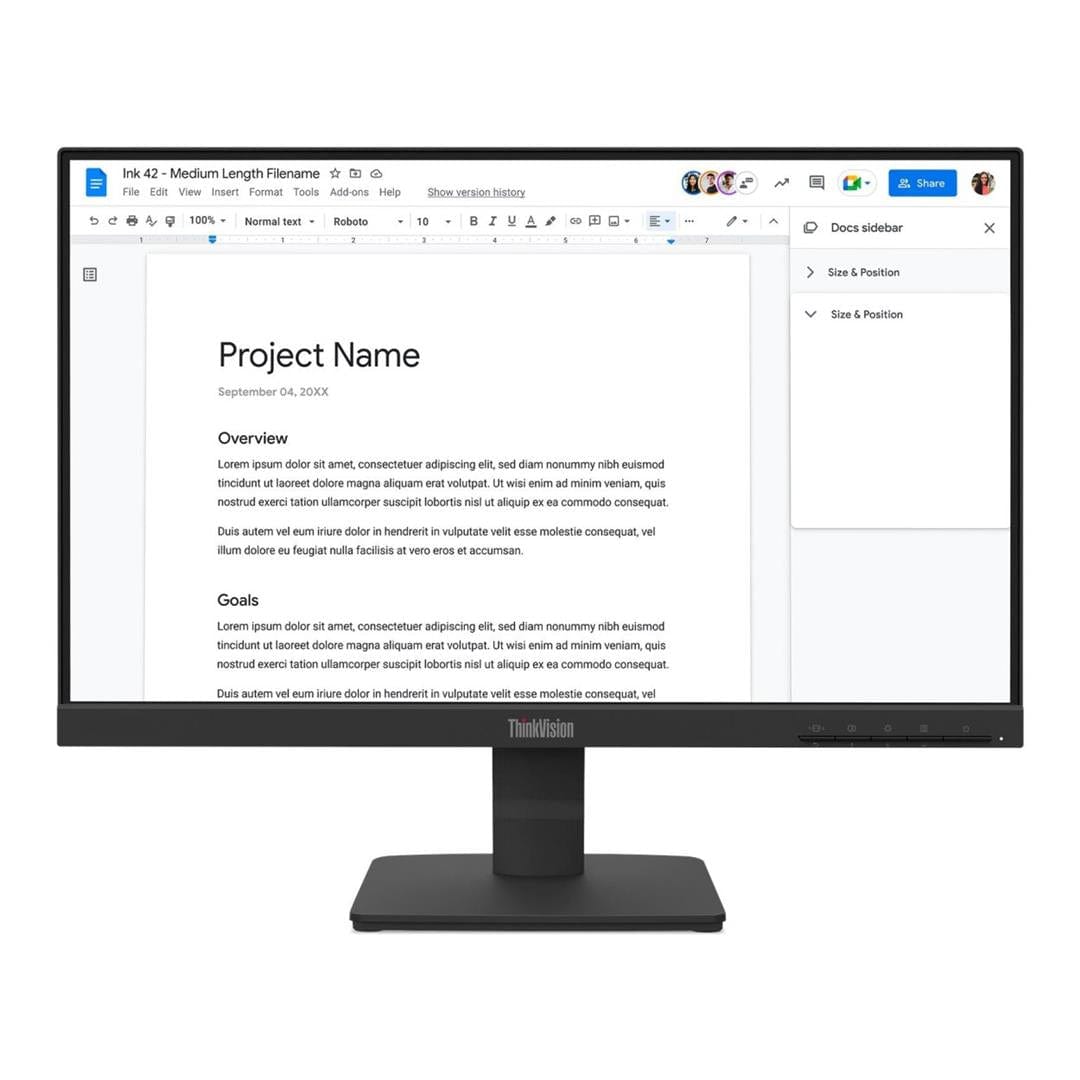 Lenovo ThinkVision S22-4e 21.5-inch 1920 x 1080p FHD 16:9 100Hz 4ms LED IPS Monitor 64CBKAT6SA