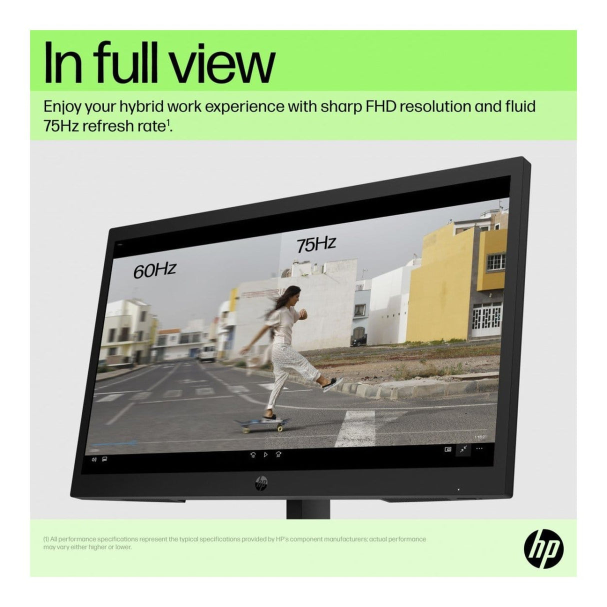 HP P22v G5 21.4-inch 1920 x 1080p FHD 16:9 75Hz 5ms VA LED Monitor 64V81AA