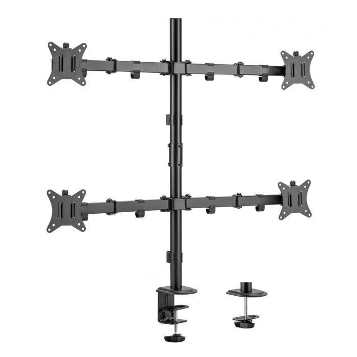 Equip 17-32-inch Articulating Quad Monitor Desk Mount Bracket 650159